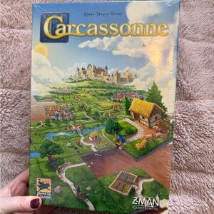 Carcassonne Board Game with Medieval Artwork
